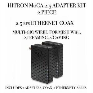 Hitron Adapter Kit (2-Pack) 
Multi-Gig Wired for WiFi, Streaming & Gaming